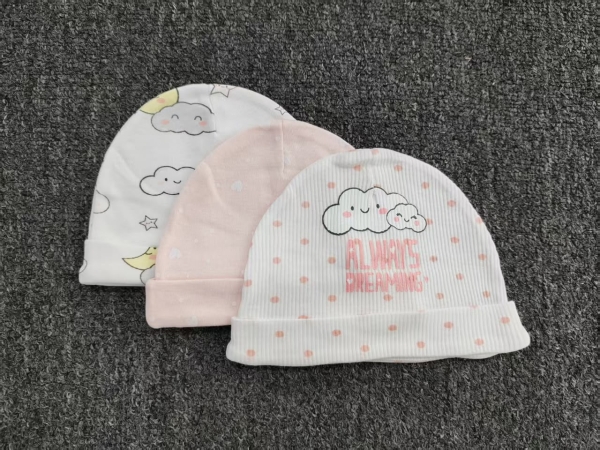 Bonnets de Naissance en Coton Doux pour Bébé